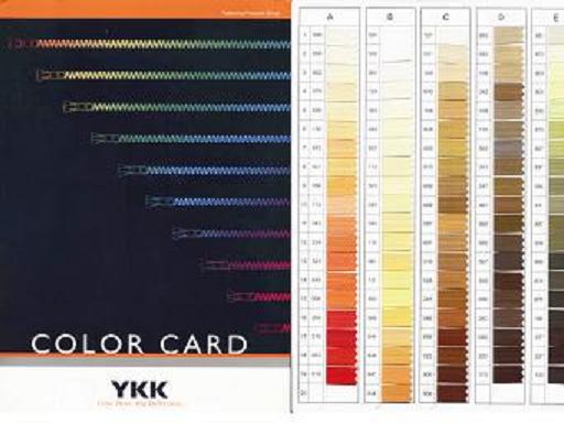 供應(yīng)YKK色卡